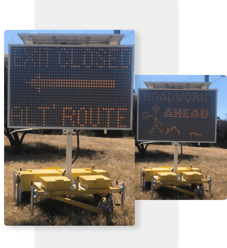 Portable LED variable message signs perth